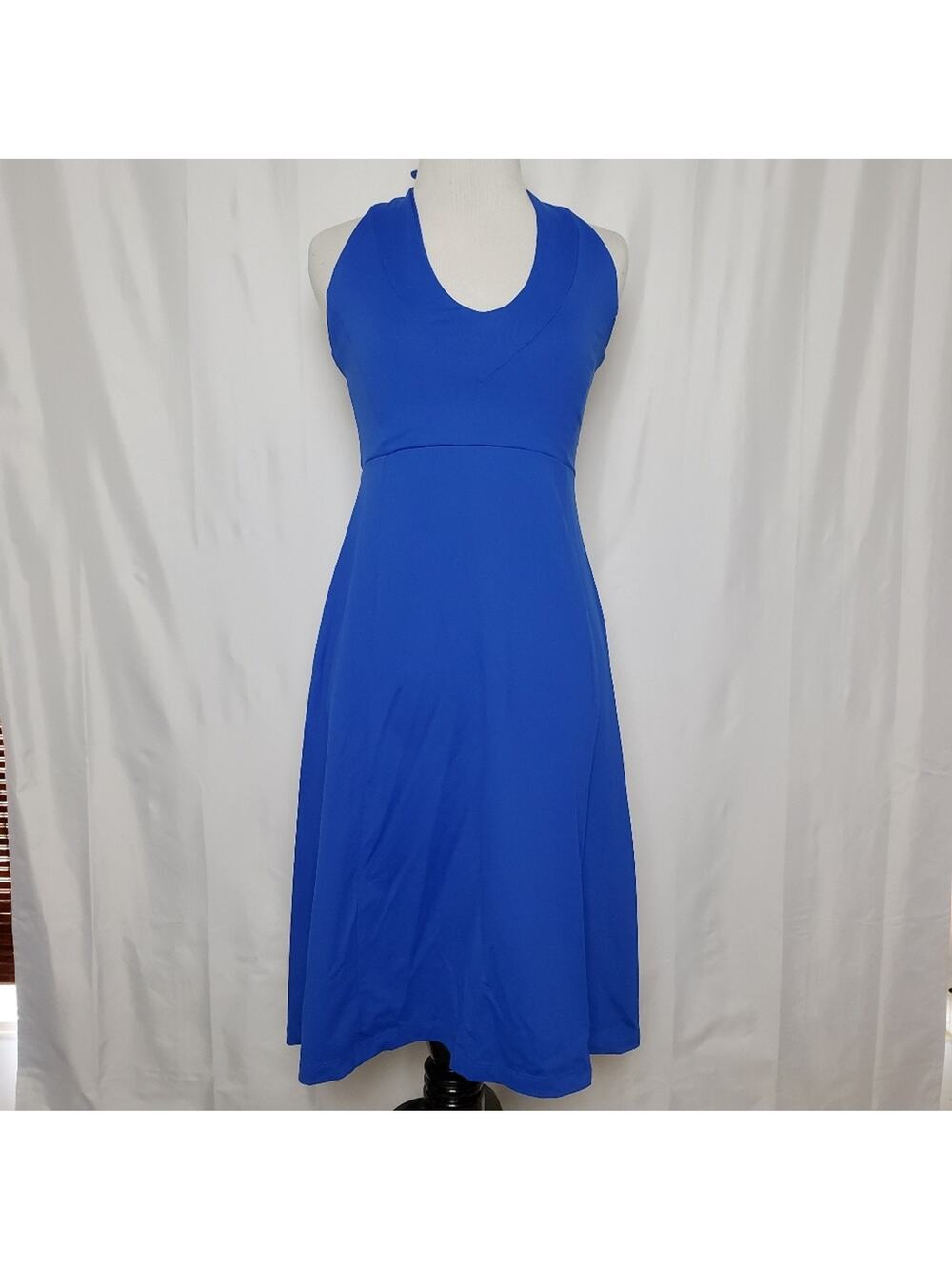 Patagonia Royal Blue Halter Dress SZ Small